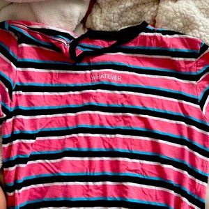 Whatever Shirt forever 21 multi color top size medium